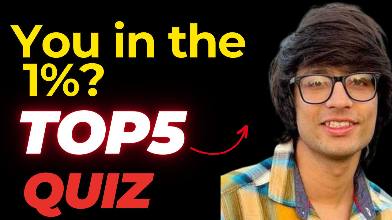 Are you in the 1%? Sourav Joshi Vlogs Top 5 Quiz🕵️‍♀️