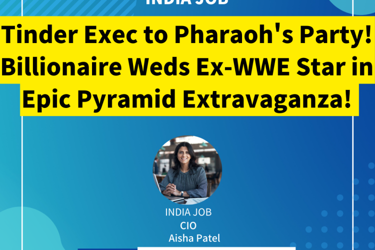 Tinder Exec to Pharaoh’s Party! Billionaire Weds Ex-WWE Star in Epic Pyramid Extravaganza!